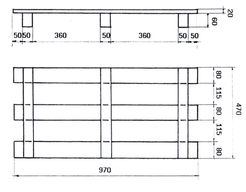 palety kantówkowe 970x470 mm